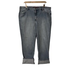 Gloria Vanderbilt Medium Blue Denim Straight Leg Jeans Sz 18